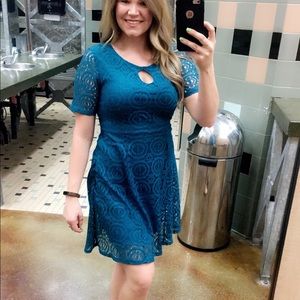 Teal dress